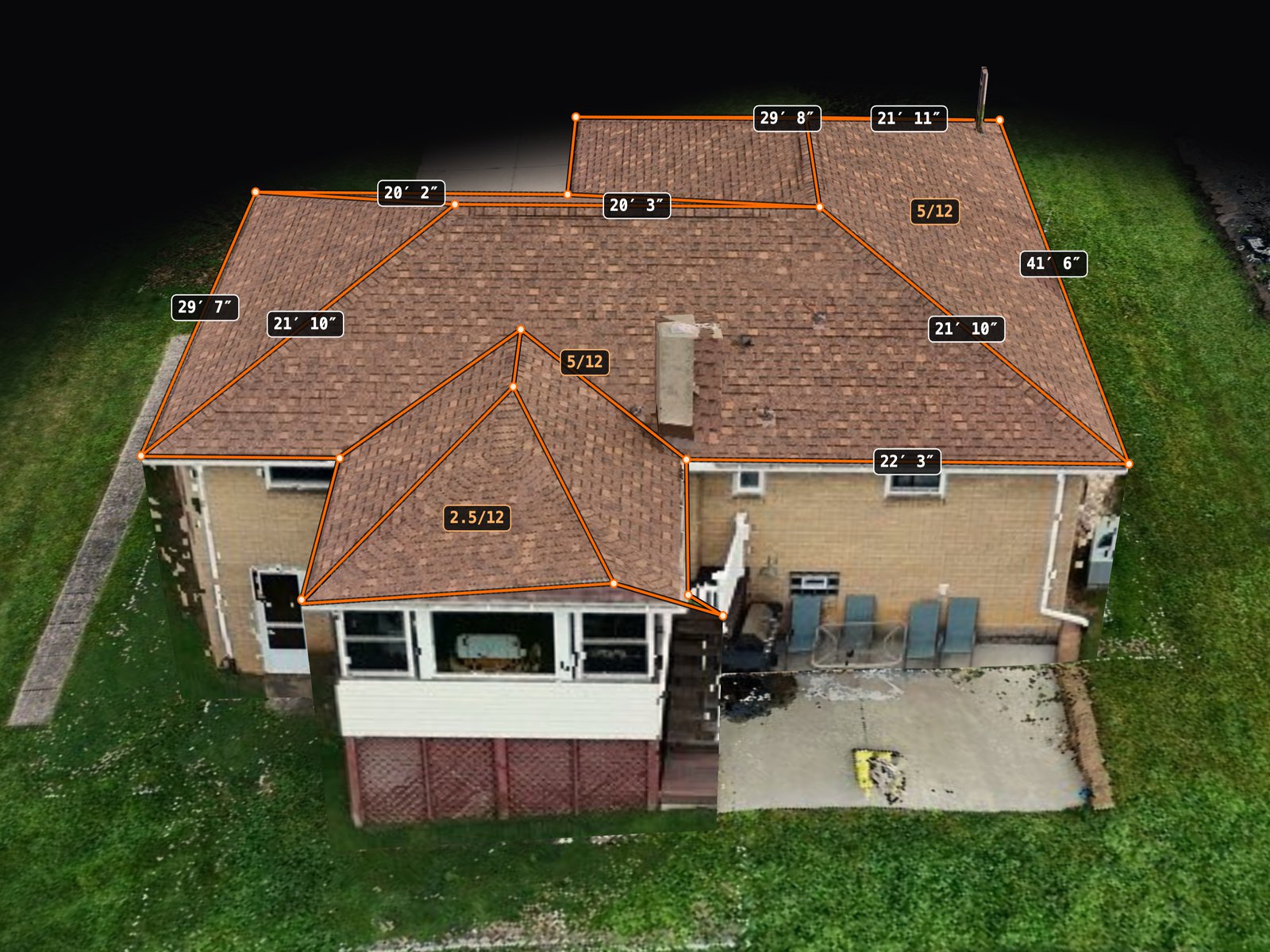Example survey model from the existing Solar Survey AI website; availability and measured detail vary by survey.